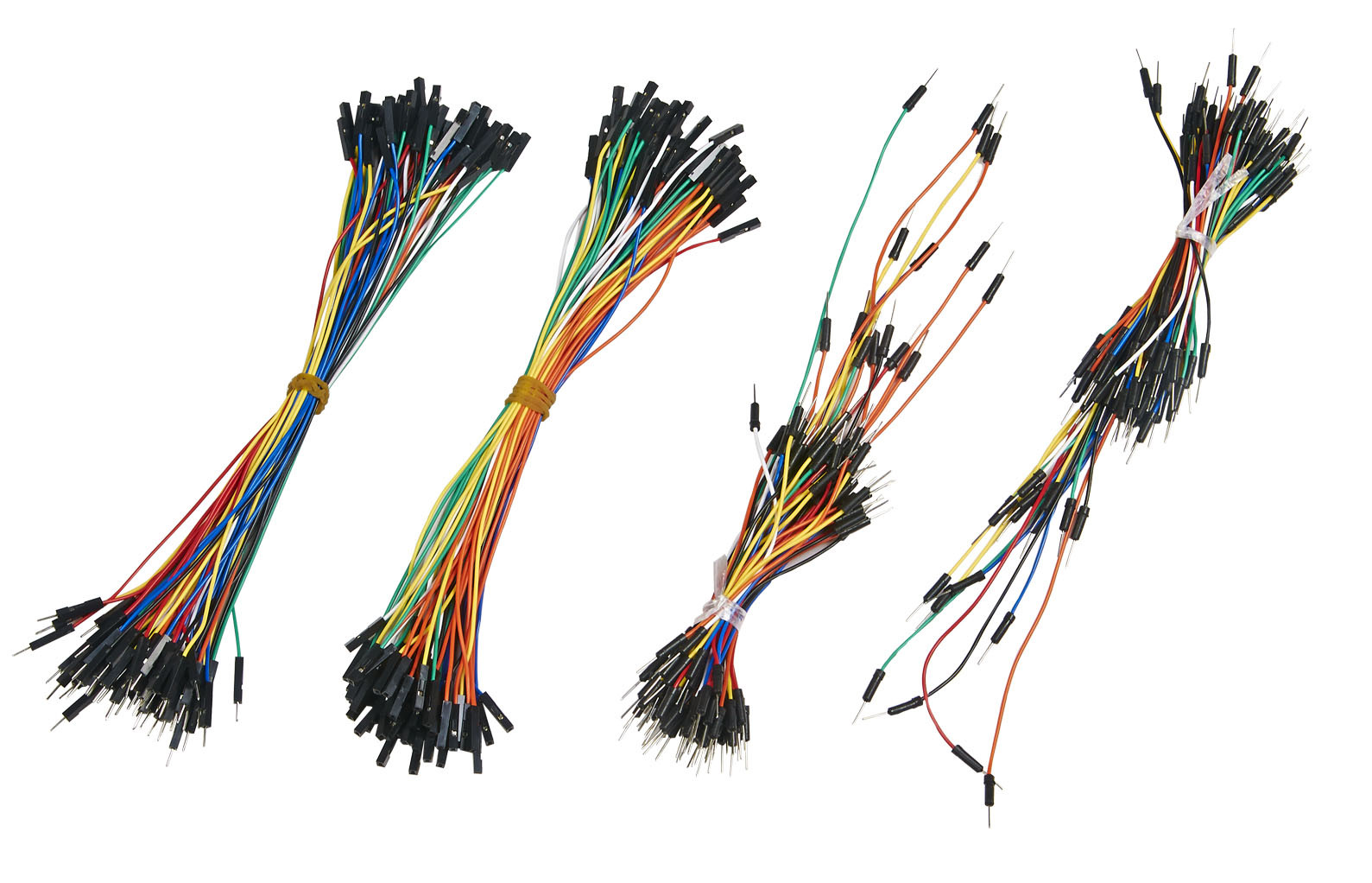 DIY Breadboard Male To Female Jumper Wires With Seven Different Colors