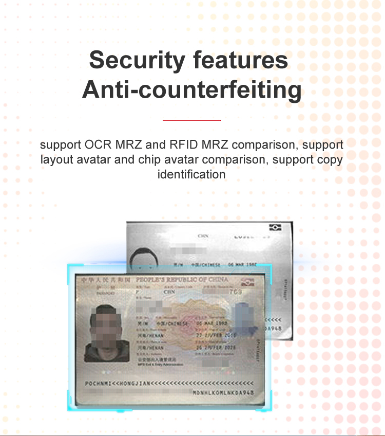 Efficiently Verify Guest Identity with 2 Second Scan Speed Passport Reader and Scanner