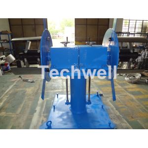 Accessories Of Cold Roll Forming Machine , Manual Double Head Hydraulic Uncoiler