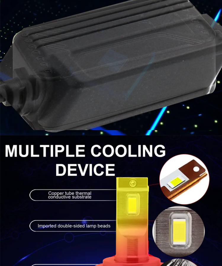 High Power Focos Automotive LED Turn Signals 18000Lm 80W H7 H4