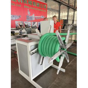 5.4m/Min Corrugated Pipe Extrusion Line Automatic Feeding Hose Pipe Manufacturin