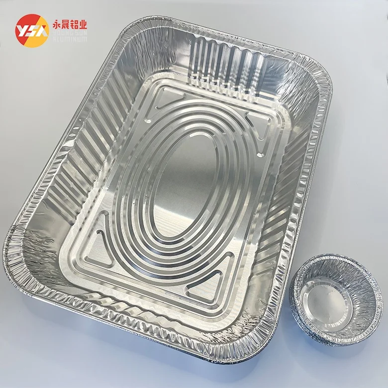 Length 30-600mm Aluminum Foil Lunch Box ＞0.05mm Thickness Perfect For Demands