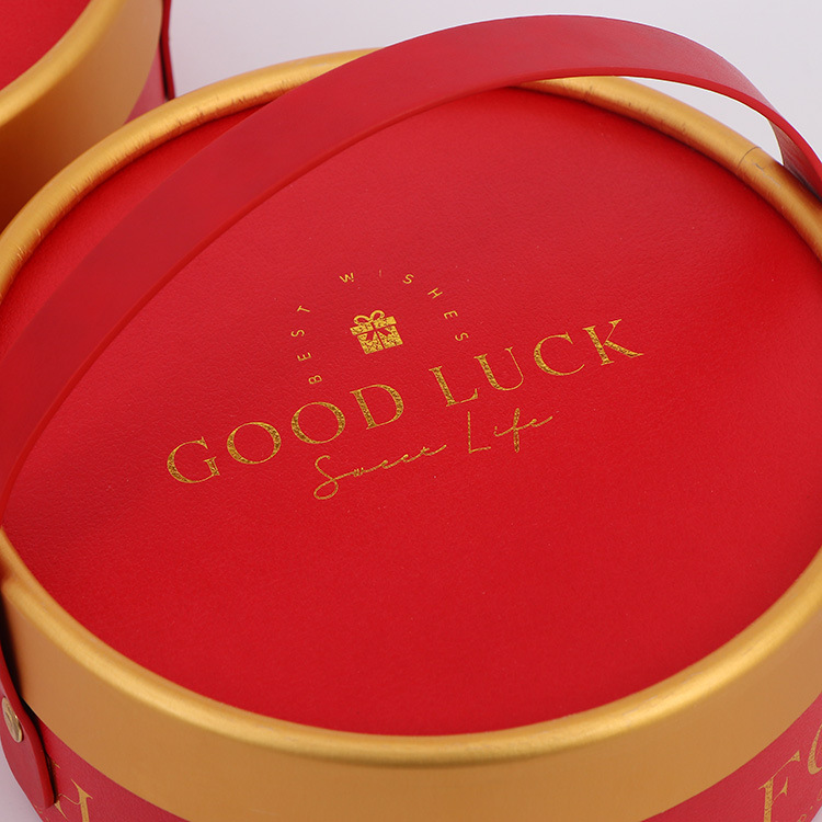 Printing Cylinder Care Serum Round Tissue Paperboard Box with Eco-friendly