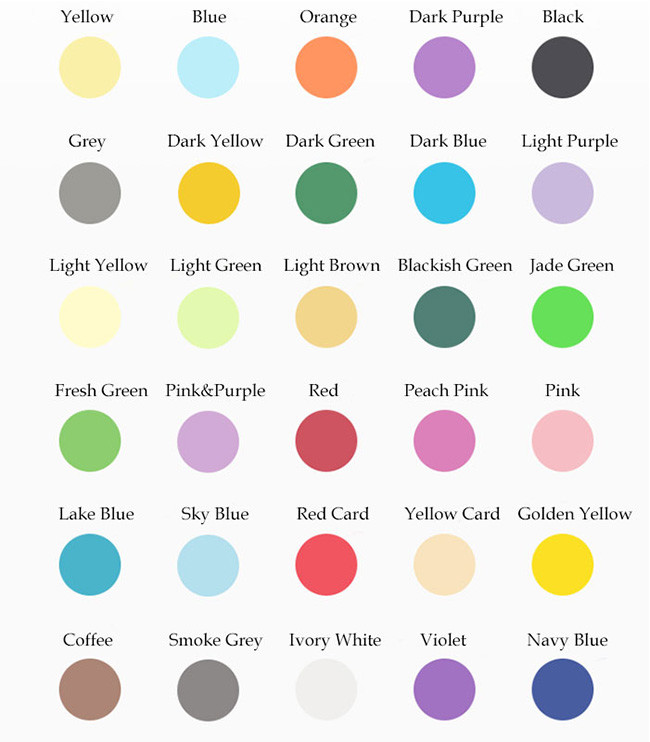 A3 A4 Offset Printing DIY Colored Cardstock Paper
