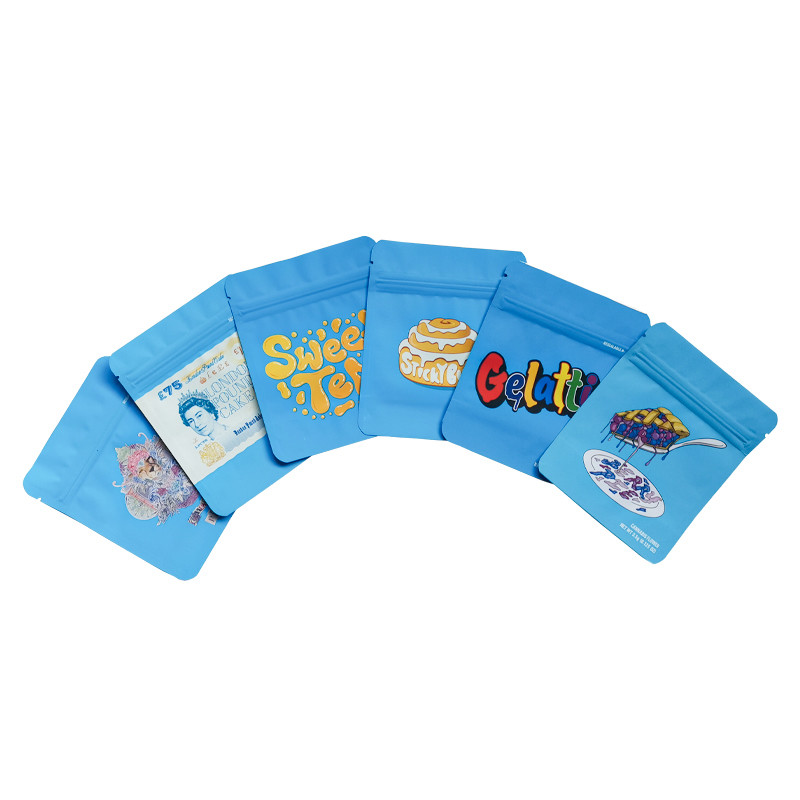 Cookies California Sf 8th 3.5g Mylar Zip Lock Childproof Flower Bags Small Size 3.5g Cookies Bags With Hologram Stickers