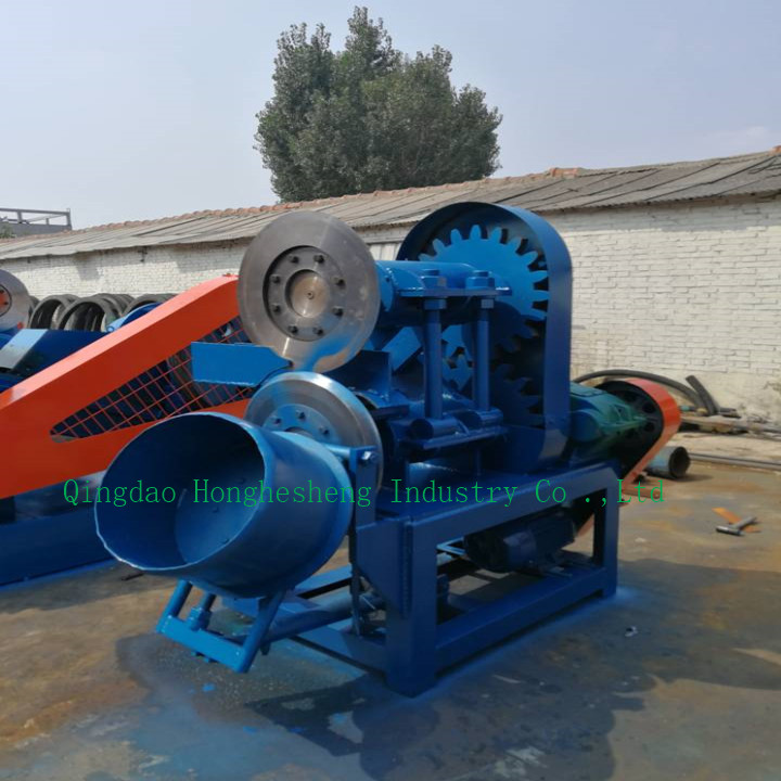 Automatic Strip Lump Cutting Waste Tire Recycling Machine 450 R/Min