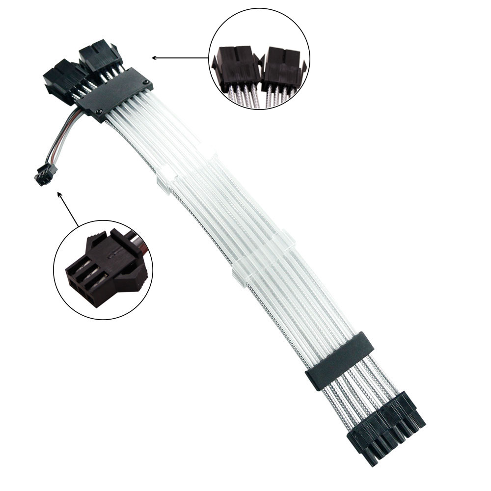 Qingsea ODM 12p to 2*8p Neon Flex RGB Led Synchronized RGB Cable Male to Female Extension Electrical