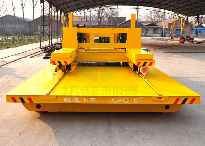 Wide Gauge Electric Ferry Rail Traverser Industrial Rail Transfer Cart For Bay To Bay Material Handling