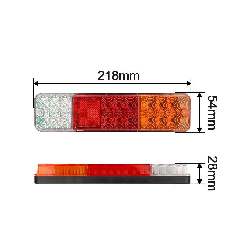Wholesale Factory Price Forklift Parts 10-80V LED Three Color Rear Light Tail Signal Light