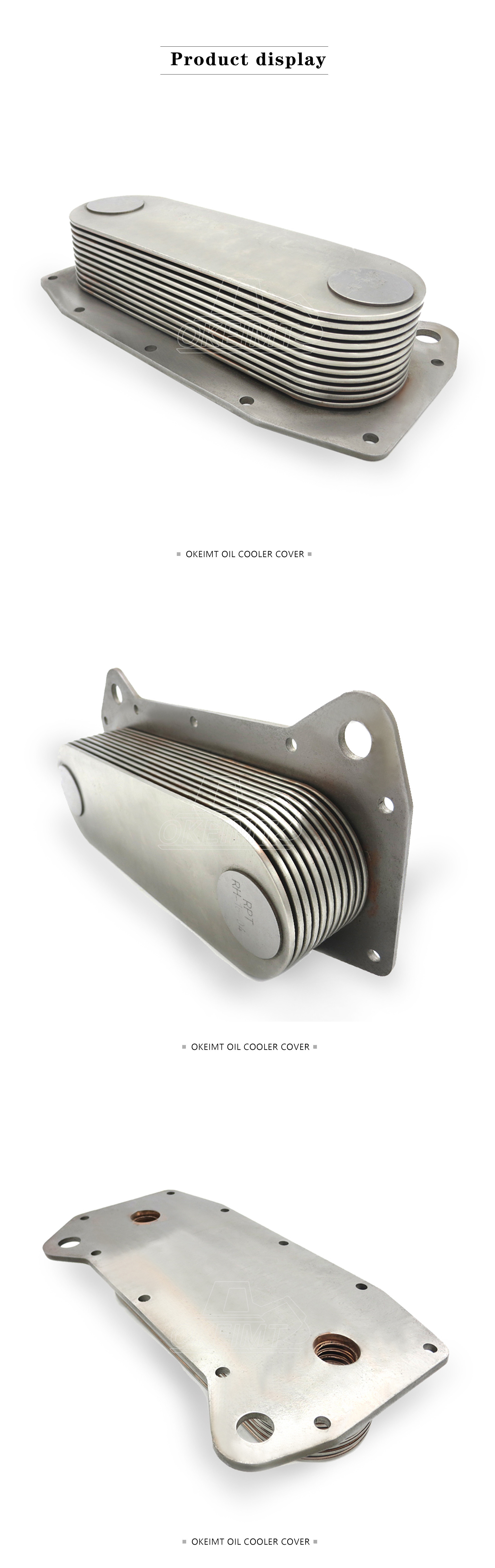 OKEIMT E330C Excavator Diesel Engine Parts C9 Oil Cooler Core E330 E336D Oil Cooler Core 293-9367