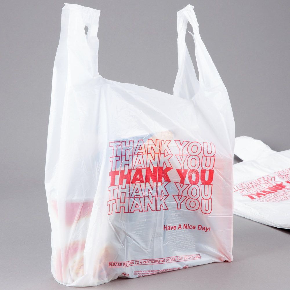 LDPE / HDPE Transparent T Shirt Shopping Bags With Custom Logo Printing