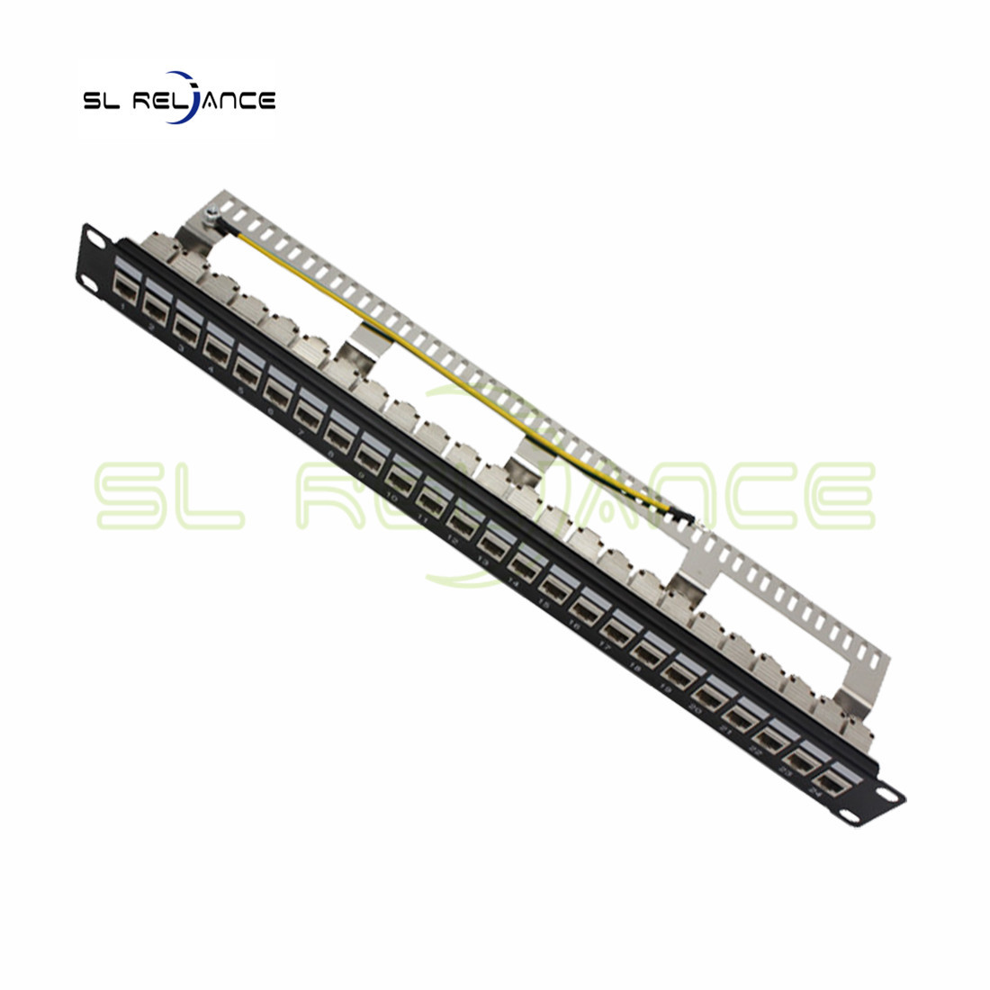Blank FTP Keystone Jack Patch Panel Cat5e Cat6 Cat6a Patch Panel 24 Port