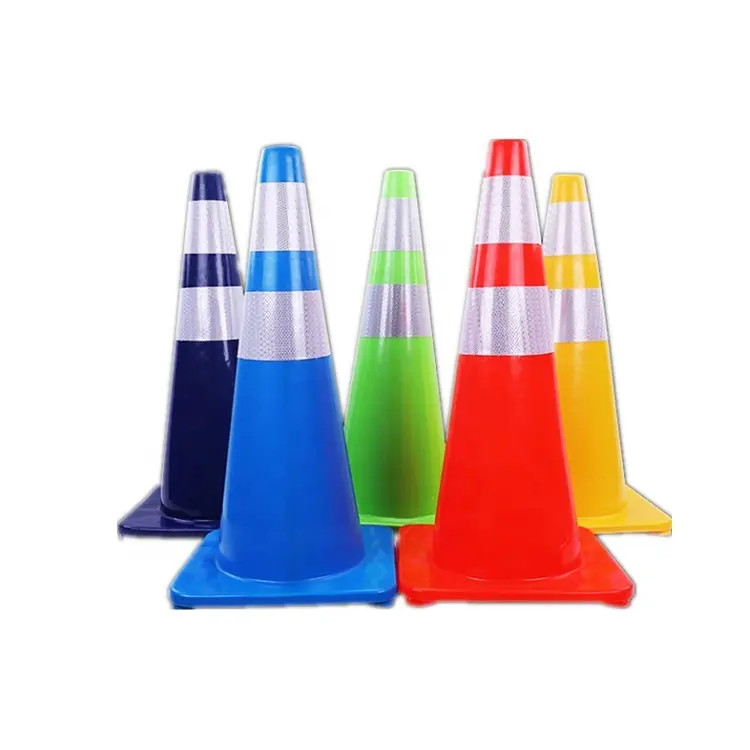 Windproof Traffic Safety Cone With Bright Orange Color