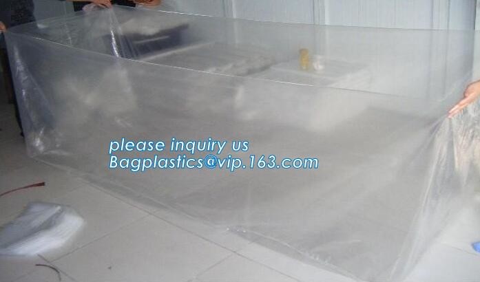 Square Bottom 4mil Clear Pallet Cover, square bottom bag on roll pallet cover bag, Polyester Pallet Cover Bags, Pallet T