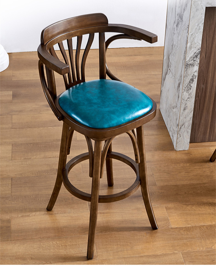 Outdoor Pub Bar Stools With Backs Luxury Wooden High Chair British Style