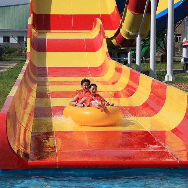 304 Stainless Steel Fiberglass Water Slides High Capacity 13m Platform Height / Aqua Park