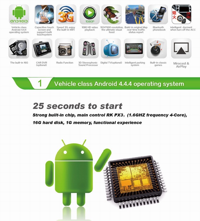 Ouchuangbo S160 car DVD GPS radio S160 Citroen C4 with 4 core 3G WIFI 1024*600 android 4.4