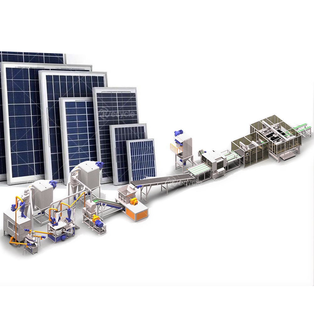 500KG/H Photovoltaic Panel Dismantling Equipment for Sustainable Energy Production
