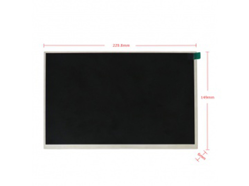 10.1 Inch TFT LCD Display With 1280x800 Resolution 1000cd/m2 Brightness Sunlight Readable 20 Pins LVDS View Angle ALL
