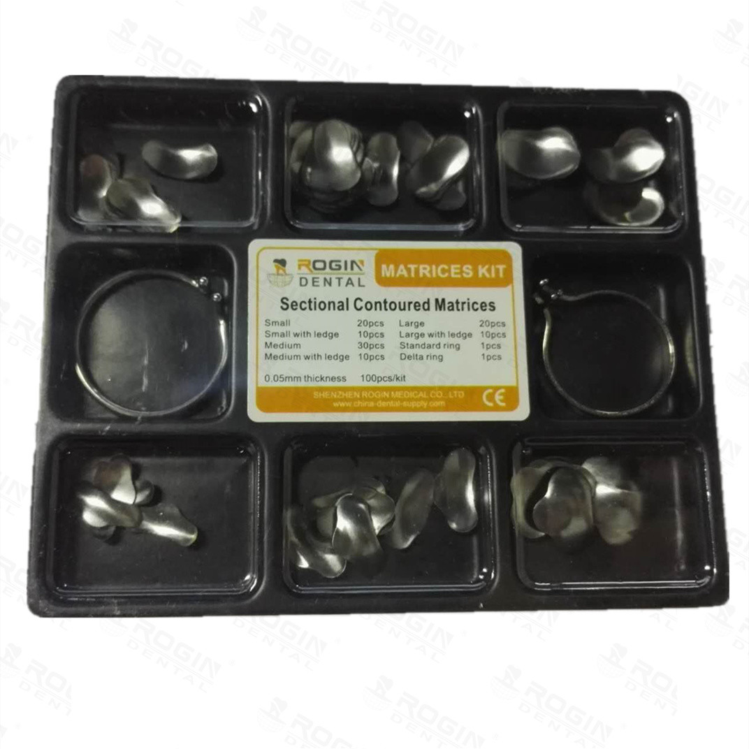 Russian Original Stainless Tofflemire Matrix Band Dental Use 100 Pcs / Kit Pack