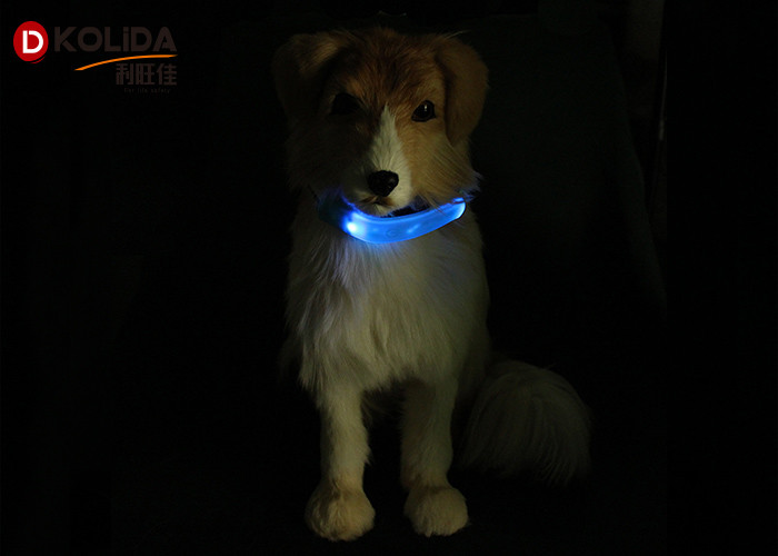 Silicon Adjusable Dog Collar Lights Waterproof Protect Collar