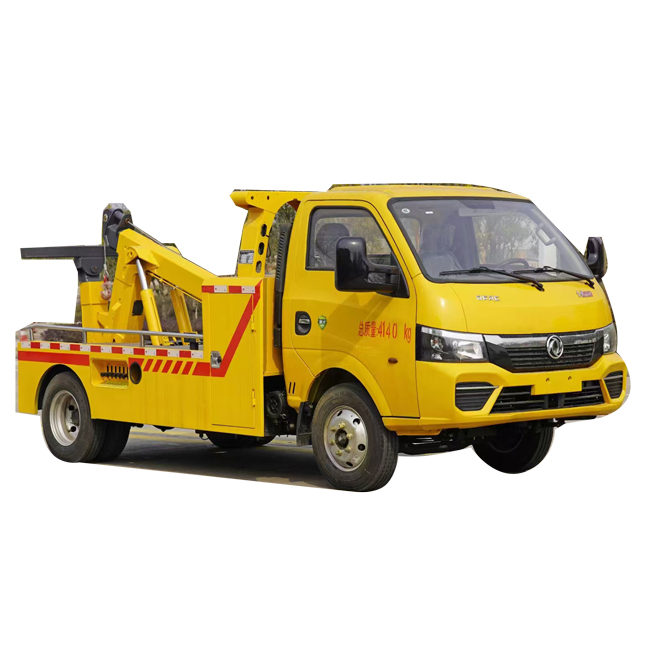 Dongfeng Wrecker Truck 3-5tons 4x2 Lightweight Dragging Towing Trucks Wrecker Truck Road-block Removal