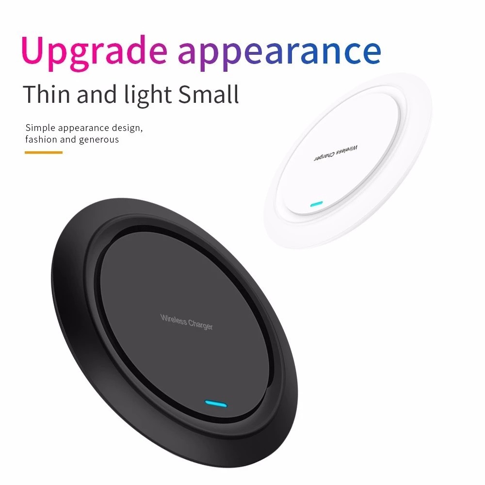 Lighting Qi Wireless Charging Station 5mm Portable Charger Cell Phone Charging Pad