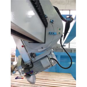 Infrared Bridge 45 Degree Head Tilting Stone Cutting Machine For Marble And