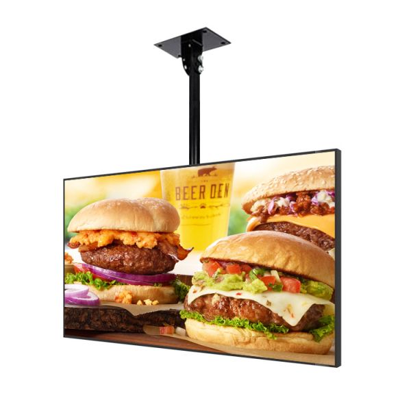 Quality Menu Board Hd Wall Mounted Advertising Display 55 Inch for sale