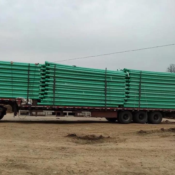 Black Lightweight FRP Pipe With Printed Flange