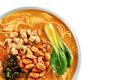 Fragrant Sesame Vegetarian Instant Noodles Barrel Pack Non Spicy Needle Mushroom