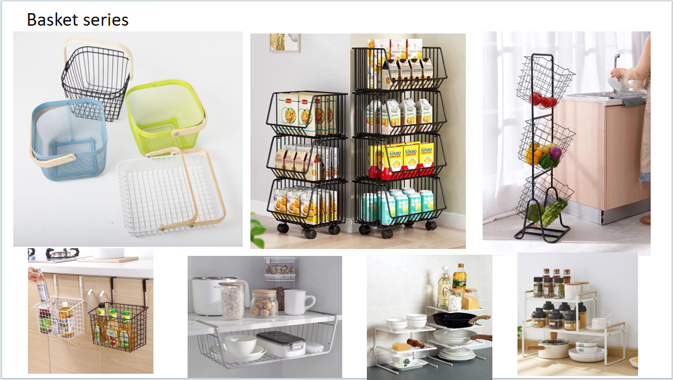 Nordic Shelf Storage Trolley 3 Tier Kitchen Rolling Cart For Space-Saving