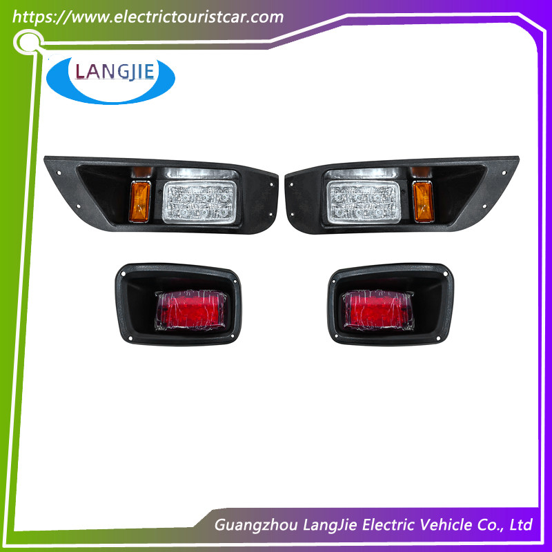 Golf Cart Kart 12V DC LED Front Head Lights Brake Rear Tail Lights Kit For EZGO TXT