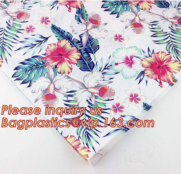 Custom Printed Stand Up Block BottomSoft Loop Handle Plastic Carrier Shopping Bag，Plastic Soft Loop Handle Bag for Shopp