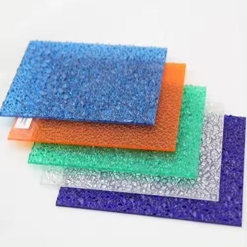 100% Bayer UV Embossed Solid Polycarbonate Sheet Outdoor Crystal Polycarbonate