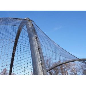 316 316L ss rope cable wire net/stainless steel wire rope mesh net/zoo mesh