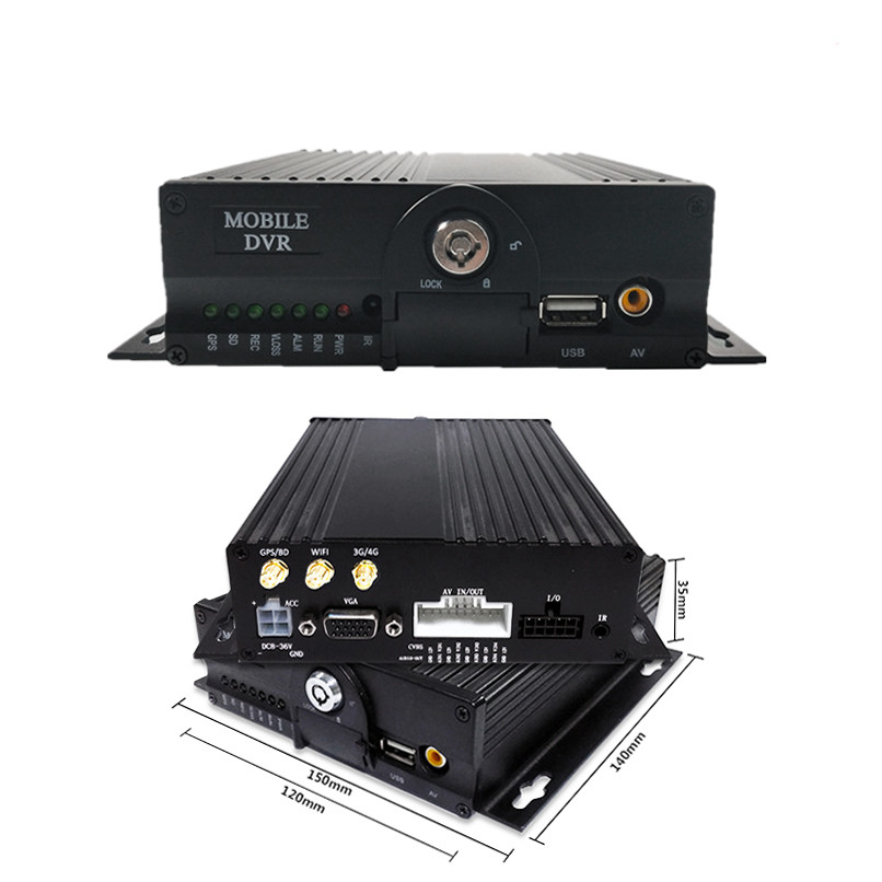 GPS 1080P HD 4CH Mobile DVR SD Card Samrt WIFI Bus Vehicle Digital Video Recorder