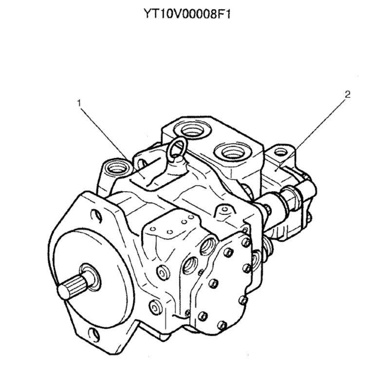 TB175 K3SP36C SK70SR Kobelco Excavator Hydraulic Pump YT10V00008F1