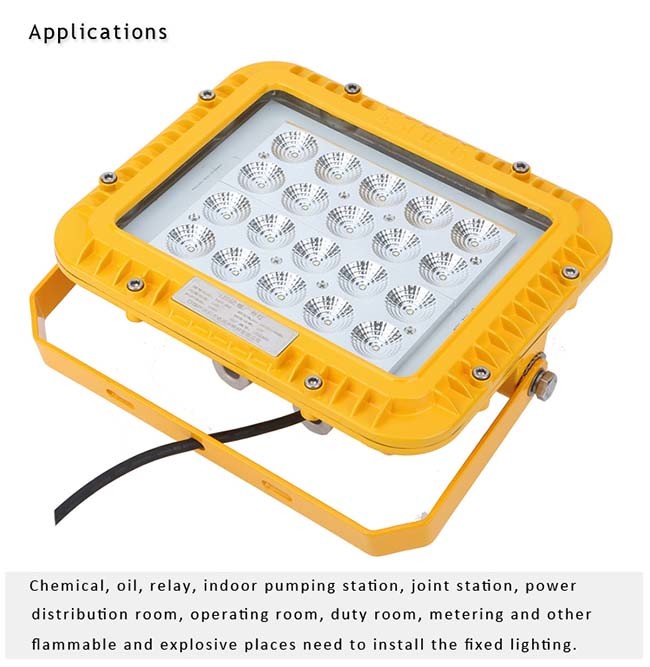 100 Watt Explosion Proof LED Lights Waterproof 14400Lm Aluminum Materilal