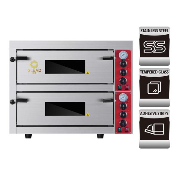Pizza Baking Oven Equipment 115KG Electric Commercial Baking Oven Marble