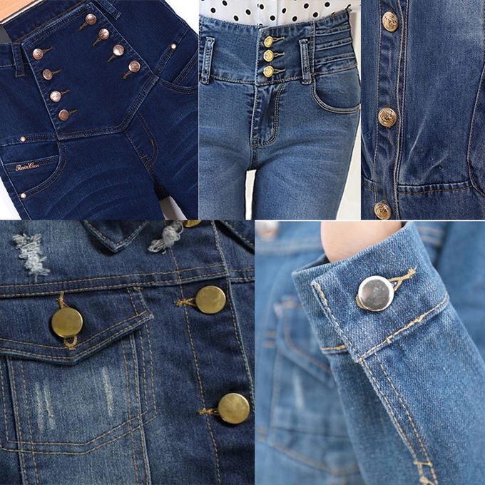 Clothes Four Parts Spring Metal Snap Fasteners