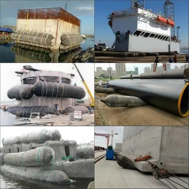 1.5m 1.8m Marine Rubber Airbags / Shipyard Docking Roller Balloon For Ship Launching