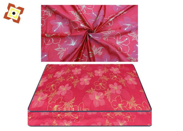 Gold Powder Printed Mattress Quilting Fabric Polyester Warp Knitted Pillow