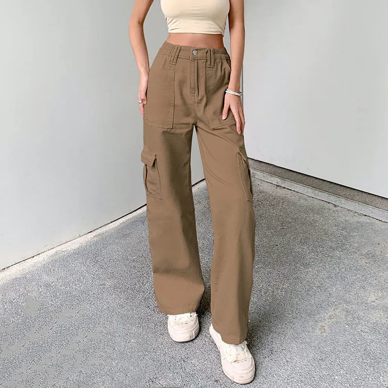 Polyester Super Dry Trousers Running Sports Polyester Super Dry Trousers Solid Pockets Zip Man Casual Cargo Pants