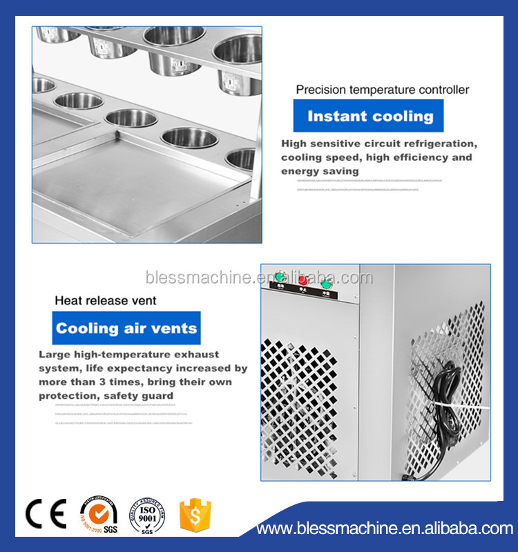 100kg/h Production Capacity 2022 Newest Used Ice Cream Freezers with 480mm Pan Size