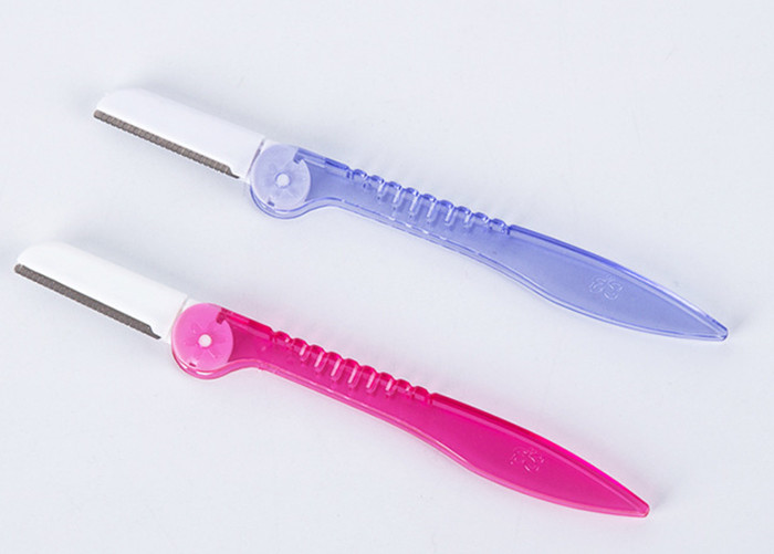 Permanent Makeup Sharp Eyebrow Trimmer Manual Plastic Razor For Eyebrows