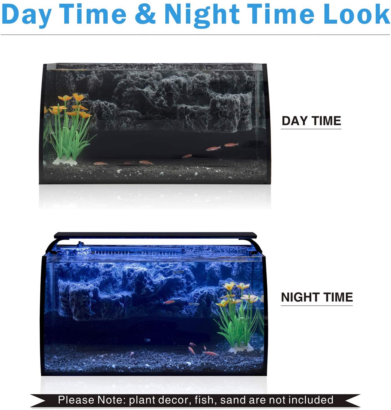 LED 8 Gallon Hygger Aquarium Fish Tank