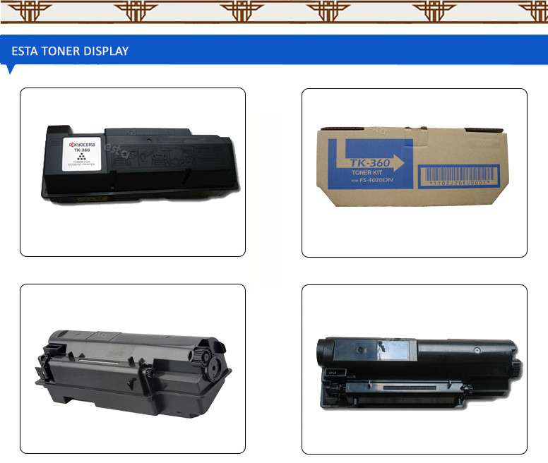 Compatibe TK -360 Black Kyocera Toner Cartridges For Kyocera FS - 4020DN