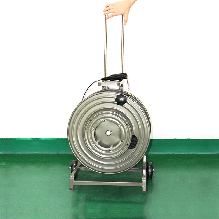 Retractable Outdoor Broadcast TPU Communication Fiber Optic Drum Portable Cable Reel