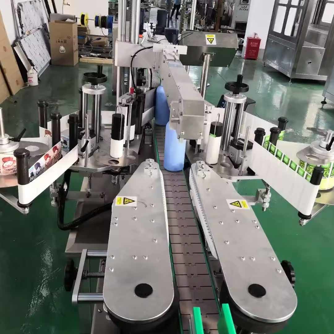 5L Oil Bottle Two Sides Labeling Machine Automatic Water Bottle Labeling Machine